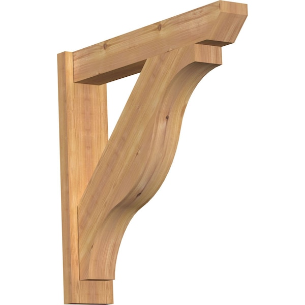 Ekena Millwork Funston Slat Smooth Outlooker, Western Red Cedar, 5 1/2"W x 28"D x 28"H OUT06X28X28FST06SWR - main
